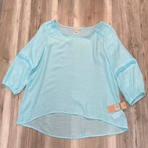 NWT!  Hope & Harlow hi lo blouse SZ L